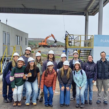Visita al relleno industrial de la Cámara de Industrias