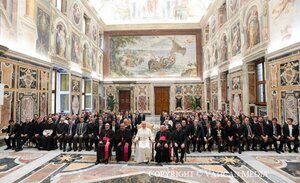imagen de El Papa León XIV recibió al rector y a los vicerrectores de la UCU