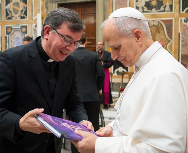 El Papa León XIV recibió al rector y a los vicerrectores de la UCU