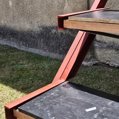 Construcción de una grada para el FESTIVAL DE ARTES MÚLTIPLES