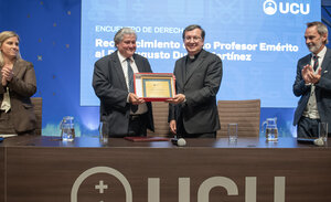 imagen de UCU reconoció al Dr. Durán Martínez como profesor emérito